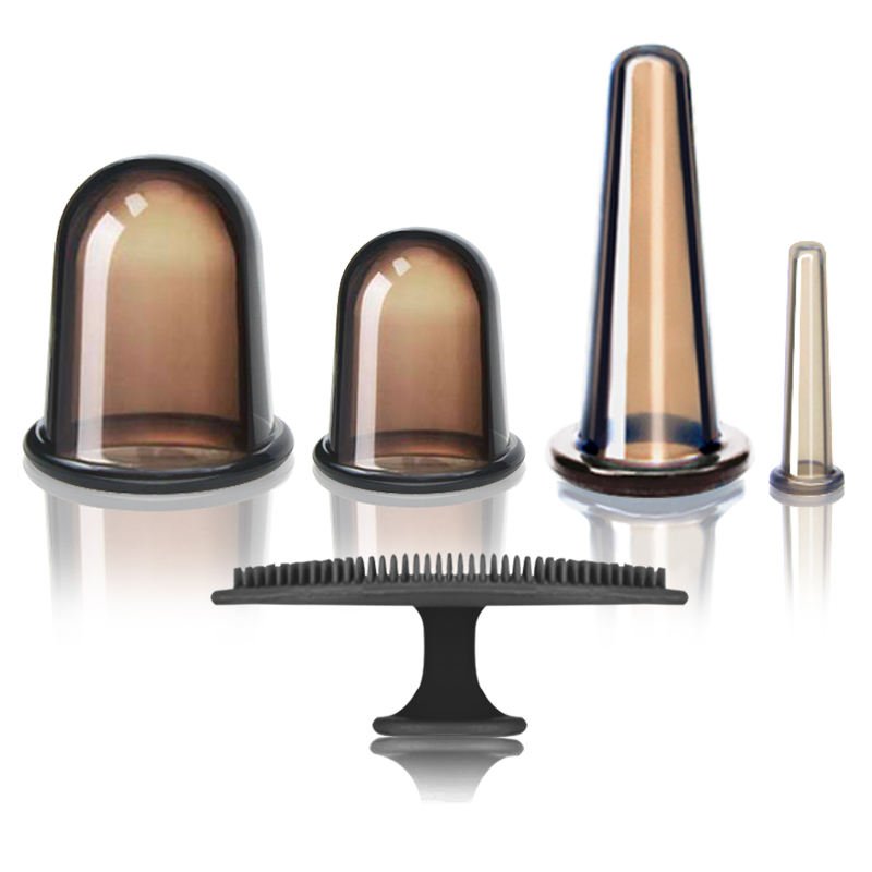 Cuppingsæt til ansigt med flere størrelser til skånsom ansigtsmassage og daglig hudpleje Facial Cupping Set with Multiple Sizes for Gentle Facial Massage and Daily Skincare