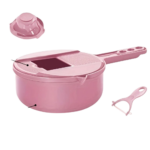Manuel Vegetable Chopper 12-in-1 with Container and Handle for Chopping, Grating and Dicing Vegetables - Image 2