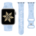 Jule snefnug urrem til smartwatch med justerbar pasform og festligt design til hverdagsbrug - Image 4