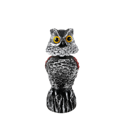 Owl Scarecrow for Garden and Crops with Realistic Bird of Prey Shape for Outdoor Bird Deterrence