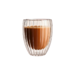 Dobbeltvæggede kaffeglas til varme drikke med isoleret komfort og moderne transparent design