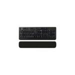 Håndledsstøtte til tastatur i sort og lysegrå med komfort og støtte ved computerbrug