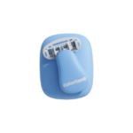 Replacement Heads for Travel Razor in Blue, Olive and White for Close and Practical Shaving - Image 4