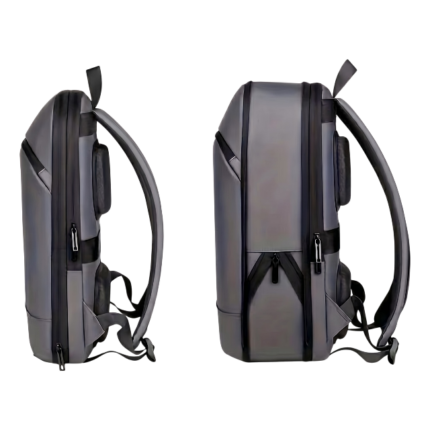 Expandable Business Backpack in Black, Dark Grey and Light Grey with Expandable and Spacious Storage