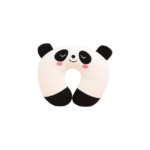 Nakkestøtte til rejse og søvn i blå, lyserød, grå og panda med ergonomisk form og stabil støtte