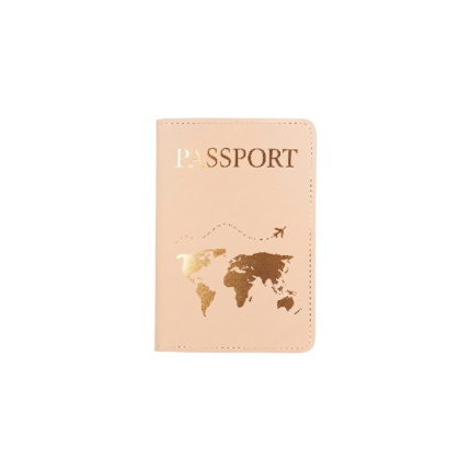 Passport Holder with Card Holder in Pink and Black for Protection and Organised Storage of Travel Documents