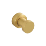 Vægknage i mat guld, sort & beige – moderne vægmonteret knage med stilrent, rundt design