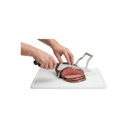 Grill Tongs in Stainless Steel for Stable Grip and Precise Handling When Grilling and Carving Meat