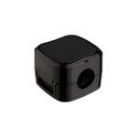 Kabelholder med magnetisk base i sort og hvid til samlet placering og nem adgang til ledninger