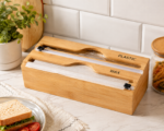 Film Dispenser with 2 Compartments for Organised Storage and Easy Tear-Off in the Kitchen - Image 2