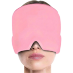 Compression Mask in Black and Pink for Comfortable Compression and Relaxation During Rest and Quiet Breaks - Image 2