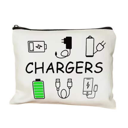 Organiser Bag for Chargers and Cables – 22 × 18 × 5 Cm
