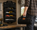 Rolling Tool Bag with Zip Pockets and Handle - Image 2