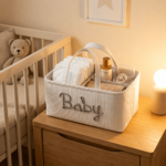 Large Nappy Organiser with Compartments and Carry Handles – 38 Cm - Image 3