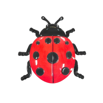 Ladybird Wall Decoration in Metal – 3 Pcs. for Home and Garden