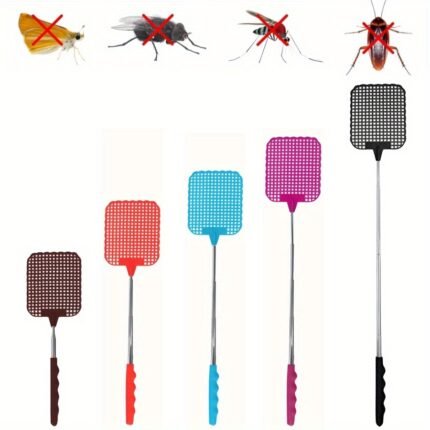 Telescopic Fly Swatter with Extendable Rod – 72.6 Cm