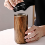 Isoleret termokrus med låg i rustfrit stål – 400/500 ml - Image 2