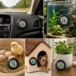 Mini hygrometer og termometer med LCD-display – 2 stk. - Image 2