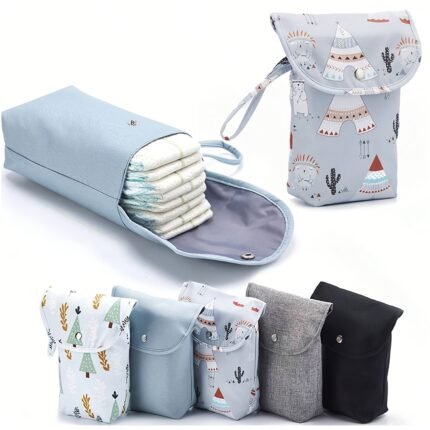 Portable Nappy Storage Bag with Handle and Press Stud – 1 Pc.