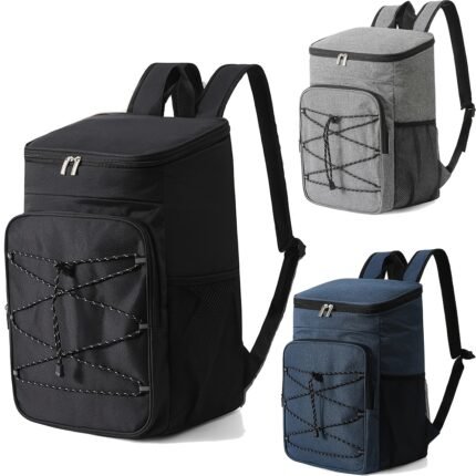 Large Insulated Cooler Backpack with Multiple Compartments and Pockets
