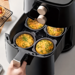 Silikoneforme til airfryer, muffins og kager 6 stk - Image 2