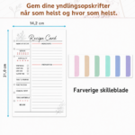 Opskriftsbog til Egne Opskrifter med 144 Skabeloner - Billede 5