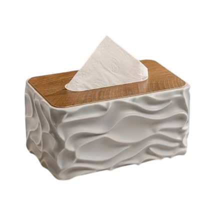 Food Storage Container in Solid Wood with Acrylic Window