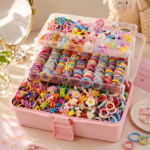 Hair Accessory Set with 716 Hair Clips and Hair Elastics - Image 2