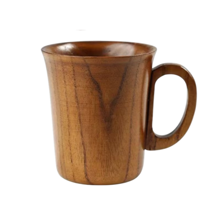 Trækrus i jujubetræ med hank til te og kaffe