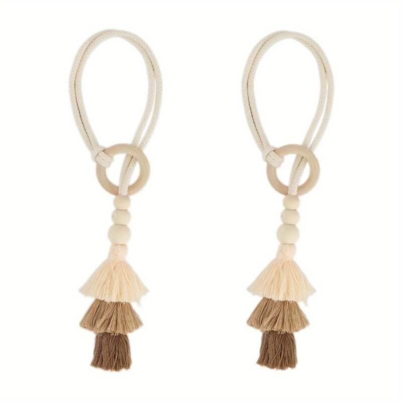 Curtain Holders with Ring and Tassels – 2 Pcs.