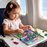 Mini magnetiske byggefliser med rejseæske – 32 dele - Image 2