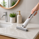 Mini mop med selvvridning og 3 udskiftelige moppehoveder - Billede 2