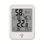 Digitalt termometer og hygrometer med baggrundslys og komfortindikator