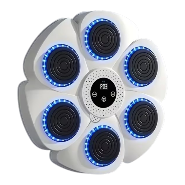 Vægmonteret smart musikboksemaskine med seks slagmål og kontrolpanel