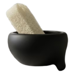 Praktisk sæbeskål med afløb og skålformet design til fast sæbe eller svamp. Velegnet til badeværelse, køkken og håndvask med kompakt størrelse og enkel brug.
