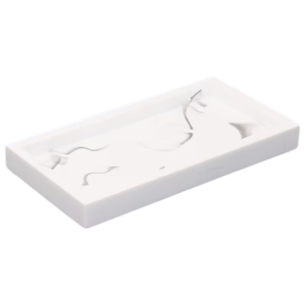 Badeværelsesbakke i kunstig marmor til sæbe, parfume og småting