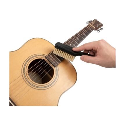Guitar Cleaning Brush for Dust Between Strings and Gentle Cleaning of Fretboard, Black 1 Pc.