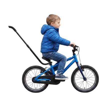 Training Rod for Children's Bike with Support and More Controlled Learning for the First Rides