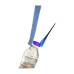 Mineral Water Bottle with Shoulder Strap in White, Orange, Pink and Blue for Hands-Free Transport