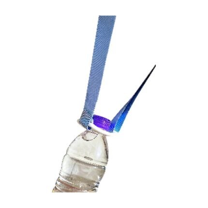 Mineral Water Bottle with Shoulder Strap in White, Orange, Pink and Blue for Hands-Free Transport