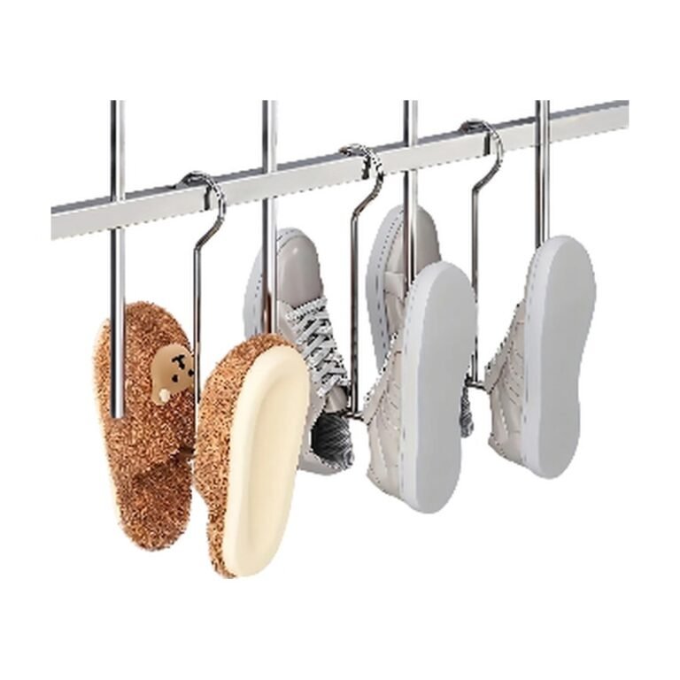 Metal Shoe Hangers 2-Pack for Space-Saving Hanging and Simple Organisation in Hallway and Wardrobe