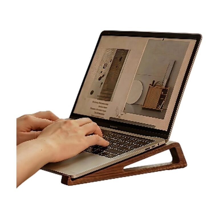 Bamboo Laptop Stand with 12° Angle - 2-Part Design