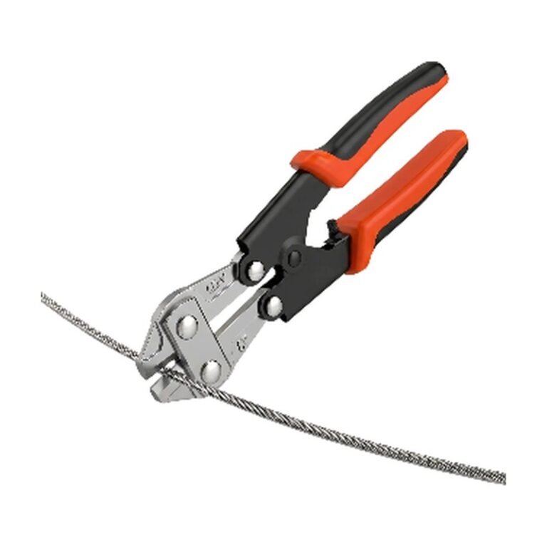 Bolt Cutter with Anti-Splinter Blade for Controlled Cutting of Wires, Chains and Bolts with Long Handles