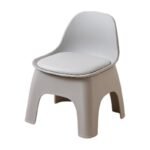 Child's Chair in Green with Ergonomic Shape and Padded Seat for Indoor Use