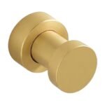 Wall Hook in Steel, Black & Beige – Modern Wall-Mounted Hook with Sleek, Round Design