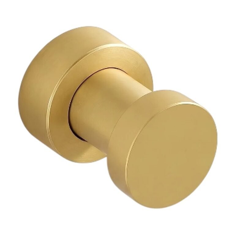 Wall Hook in Steel, Black & Beige – Modern Wall-Mounted Hook with Sleek, Round Design