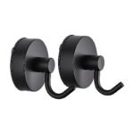 Wall Hooks with Suction Cup Set of 2 for Hanging Without Drilling and Mounting on Smooth Walls