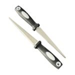 Diamond Sharpening Stone 2-in-1 with Ergonomic Grip for Manual Sharpening of Knives and Smaller Tools
