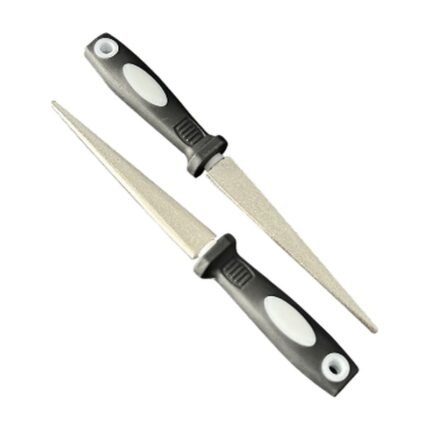 Diamond Sharpening Stone 2-in-1 with Ergonomic Grip for Manual Sharpening of Knives and Smaller Tools