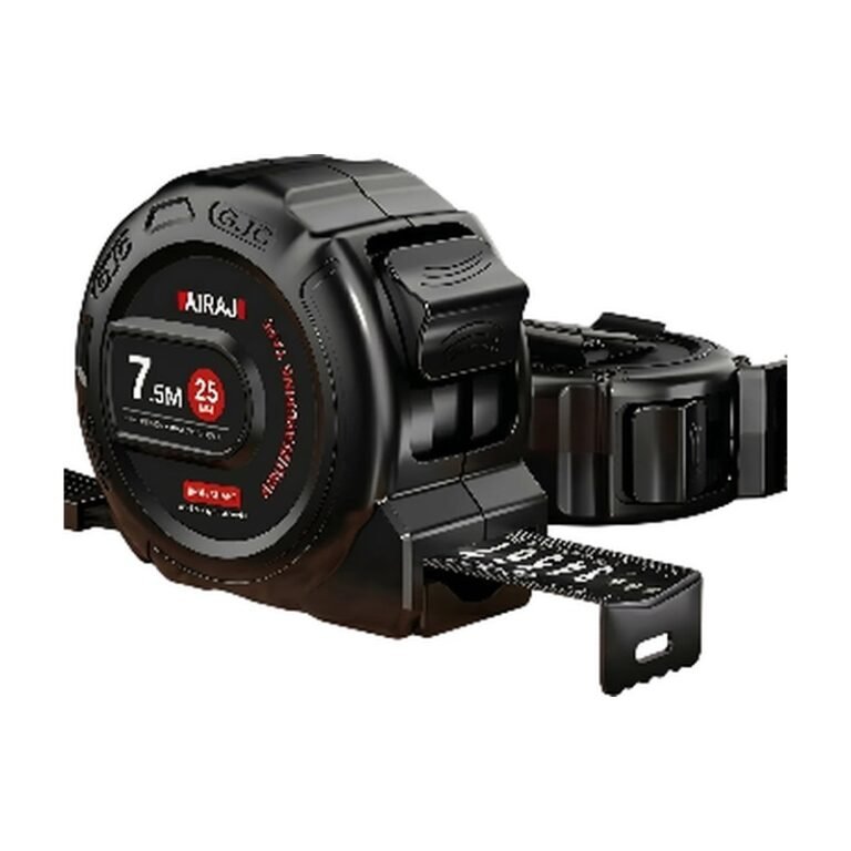 Digital Measuring Tape with Robust Case, Locking Function and Accurate Measurement for Home and DIY